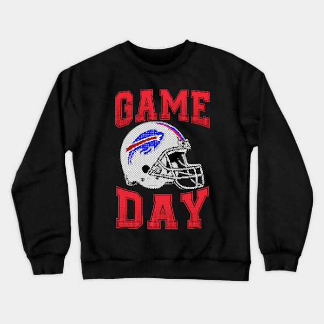 Buffalo New York game Crewneck Sweatshirt by Pixelwave